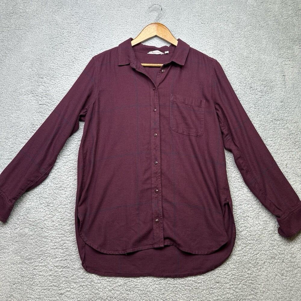 Athleta 3/4 sleeve button down sz medium